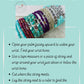Bright Colored Beaded Stretch Bracelets, Word Bracelets, Bracelet Set, Words of Affirmation Bracelet