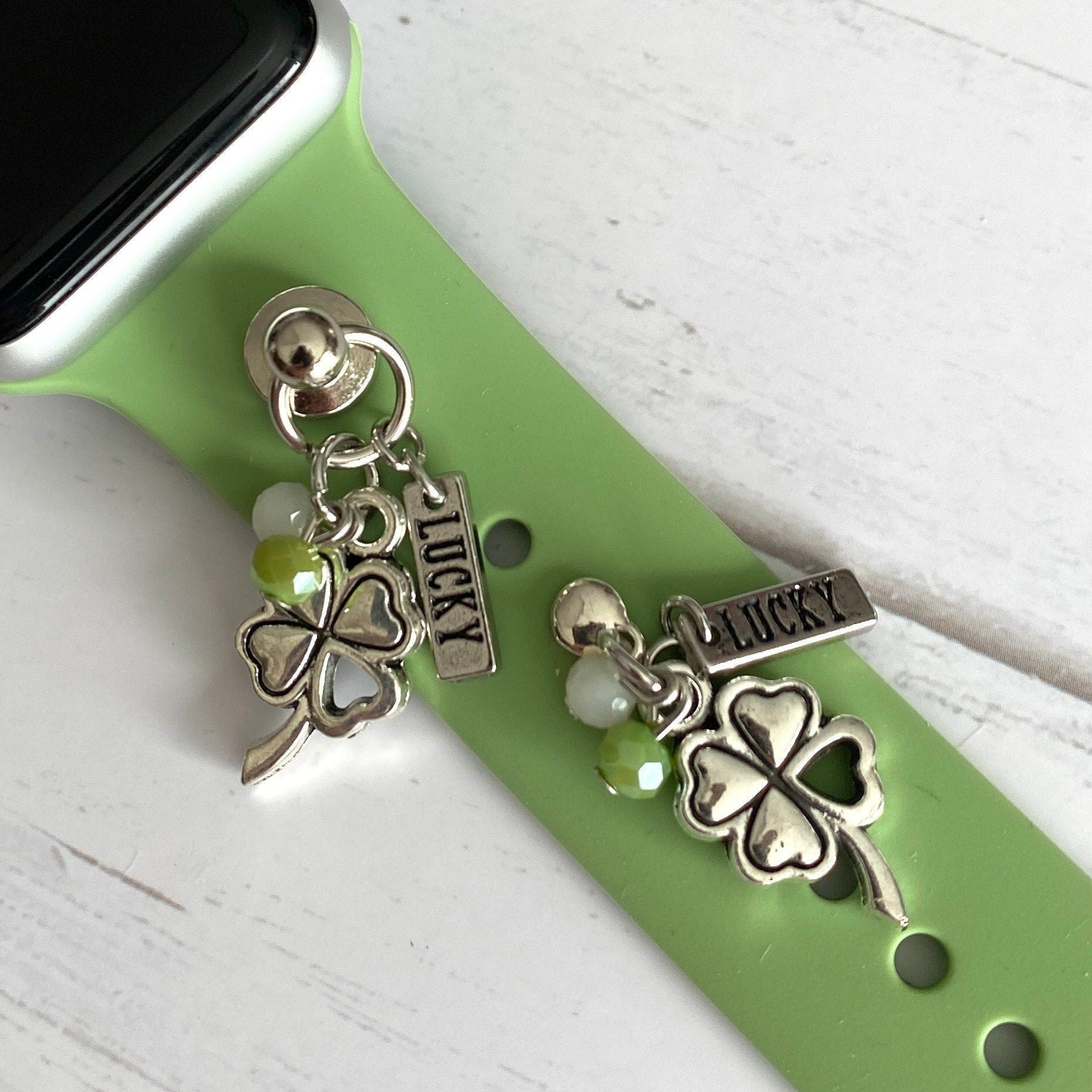 St. Patrick's Day Universal Watch Band Charms, Watchband Jewelry, Fit Most All Smartwatch Bands, Apple Watch Bands