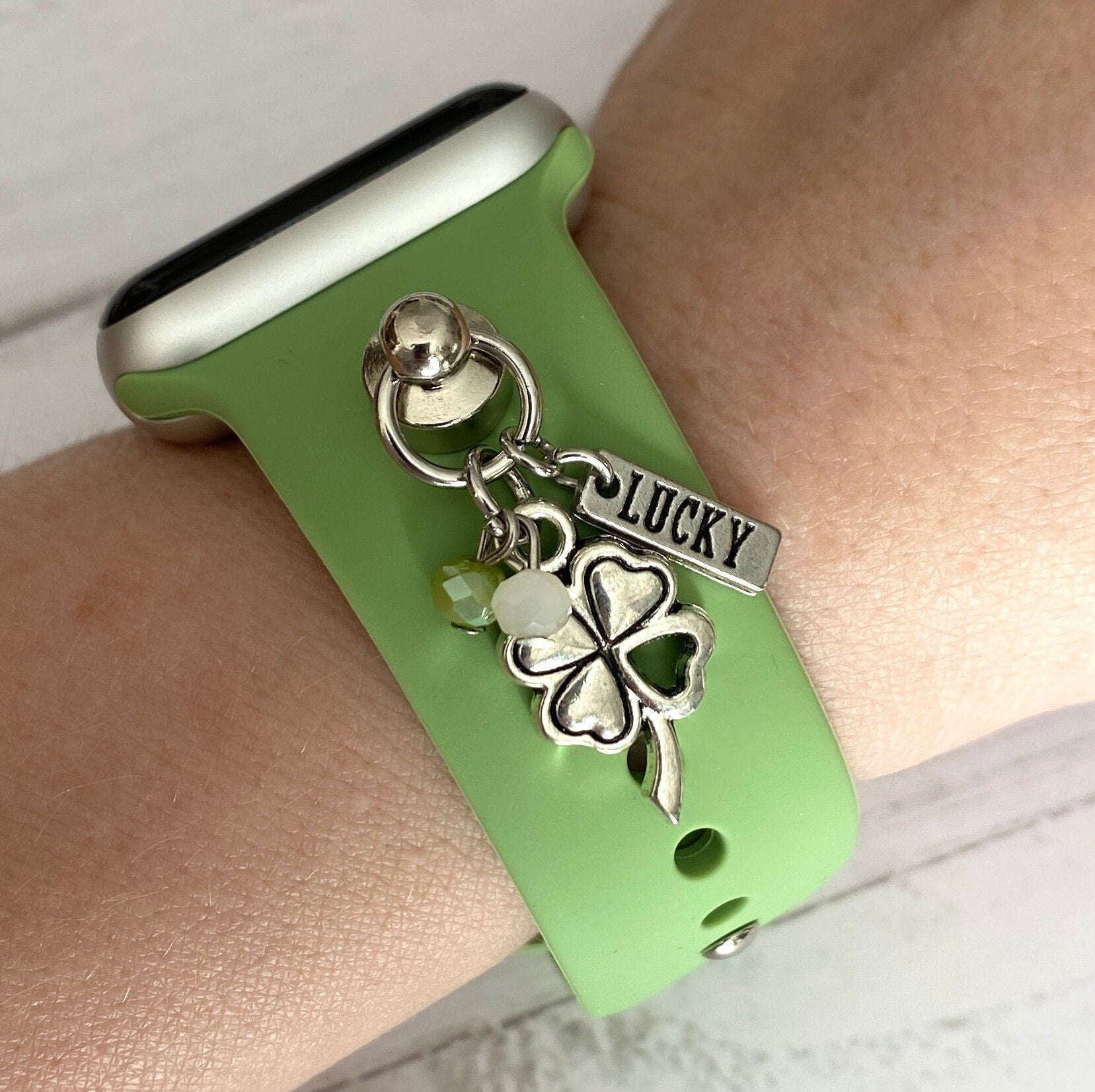 St. Patrick's Day Universal Watch Band Charms, Watchband Jewelry, Fit Most All Smartwatch Bands, Apple Watch Bands