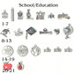 Add Ons - Educational/School Charms, Silver Plated Charms, Charm Personalization