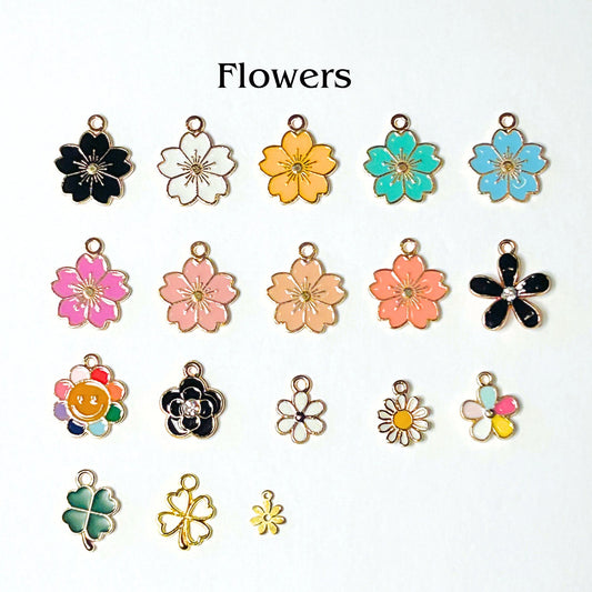 Add Ons - Flower Charms, Enamel Charms, Colored Charms, Charm Personalization