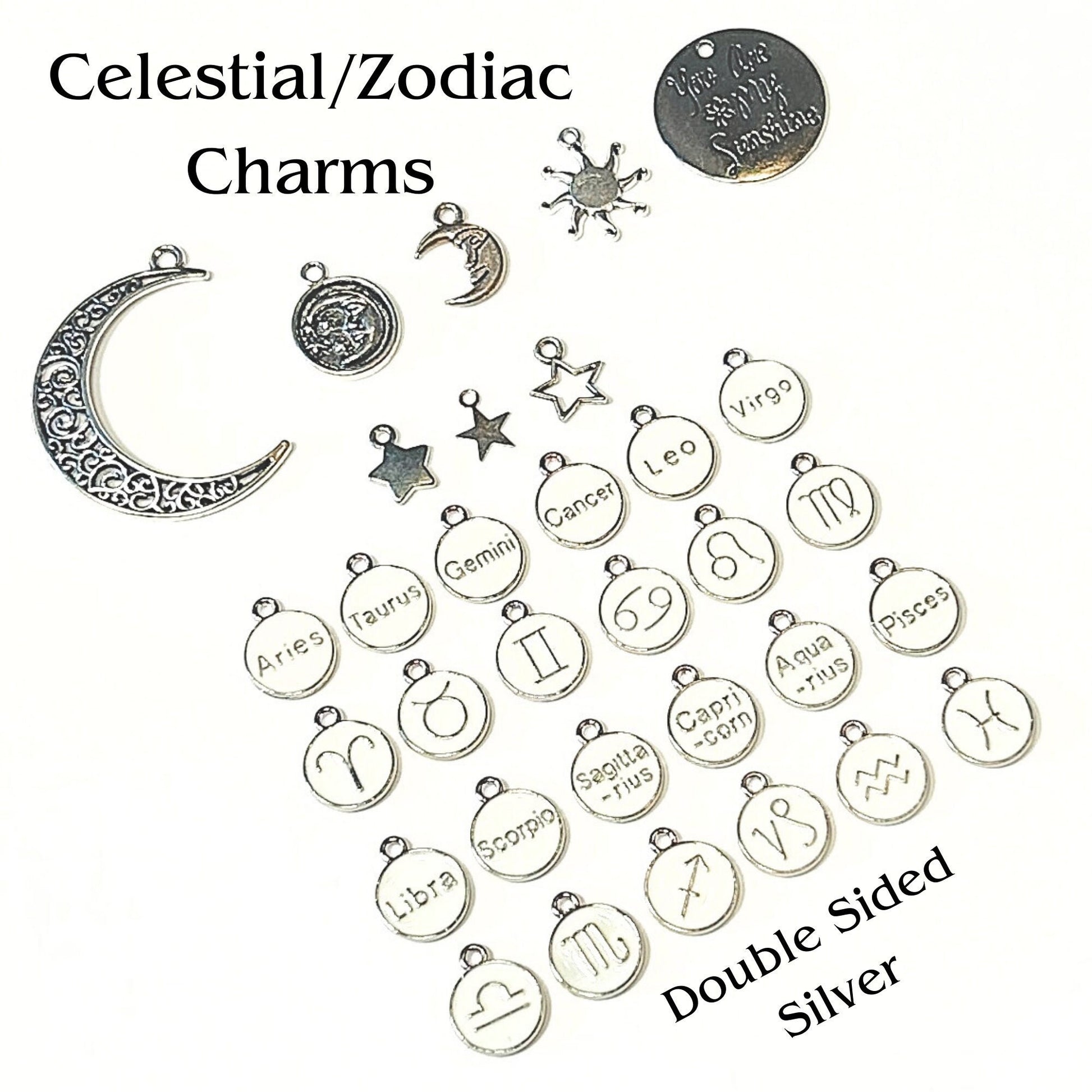 Add Ons - Celestial Charms, Zodiac Charms, Horoscope Charms, Charm Personalization