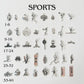 Add Ons - Sports Charms, Silver Plated Charms, Charm Personalization