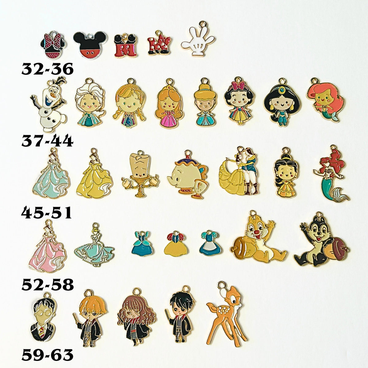 Add Ons - Disney Charms, Silver Plated Charms, Charm Personalization