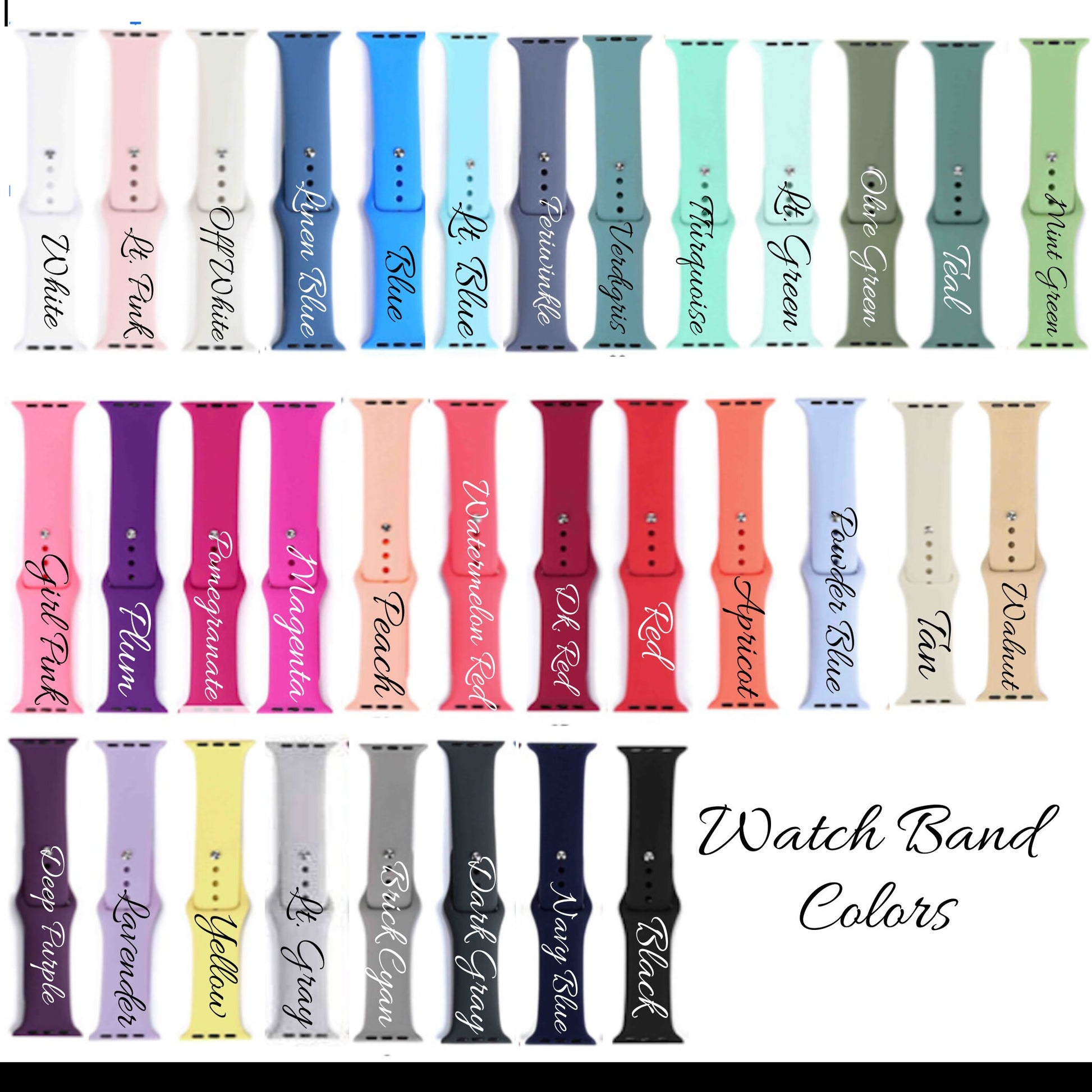 Hand Stamped Custom Apple Watch Band, Watch Charms, Compatible with all Apple Models