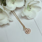 Custom Initial Necklace, Dainty Name Necklace, Colored Charm Necklace