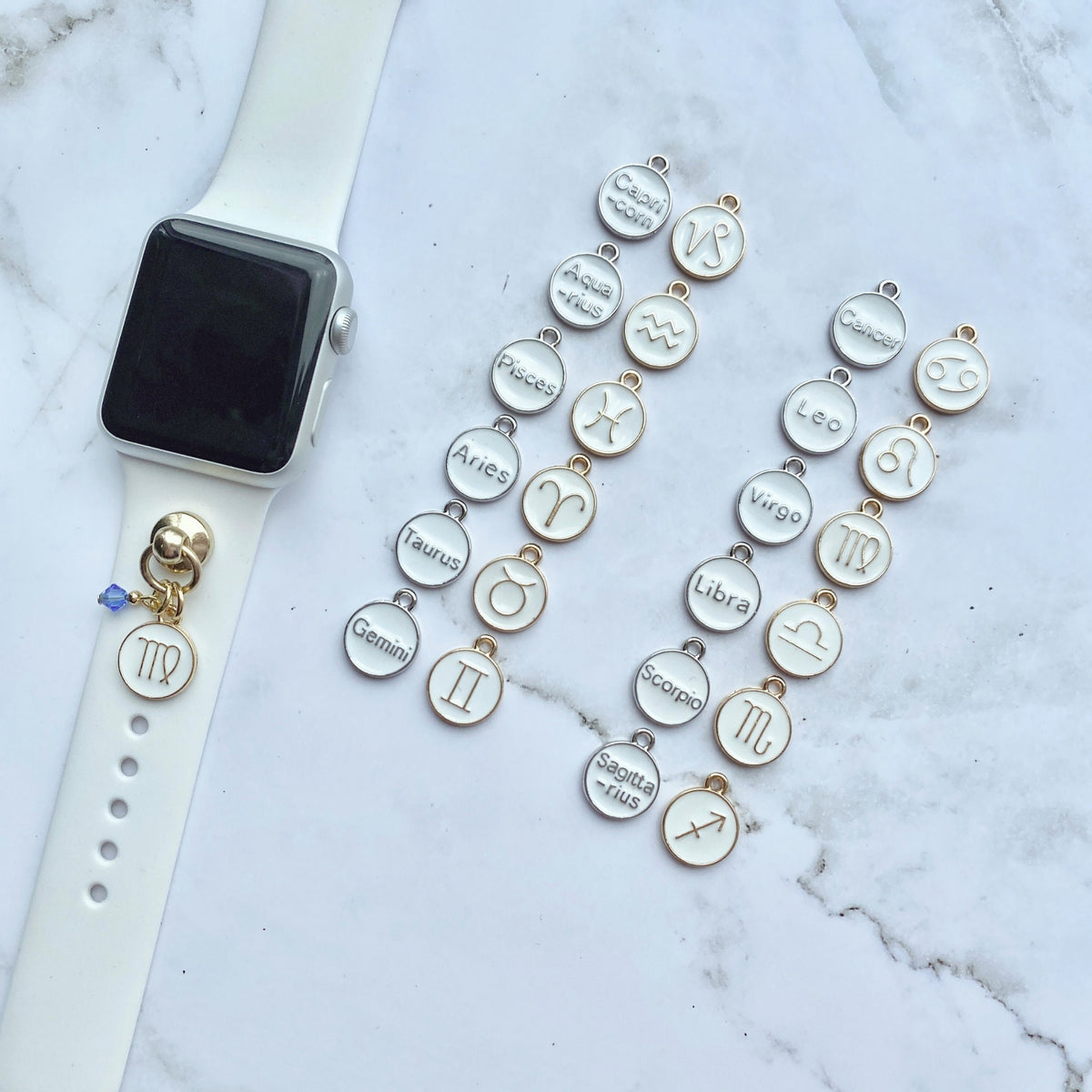 Horoscope Watch Charm, Zodiac Signs Jewelry, Astrological Jewelry, Horoscopes
