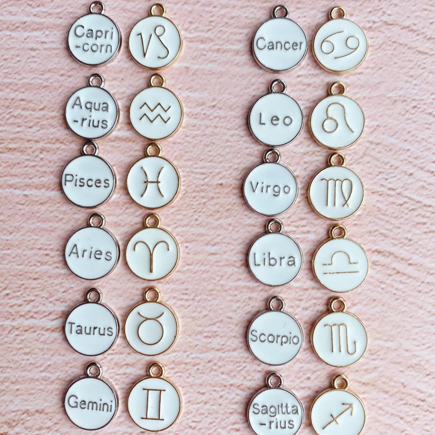 Horoscope Watch Charm, Zodiac Signs Jewelry, Astrological Jewelry, Horoscopes