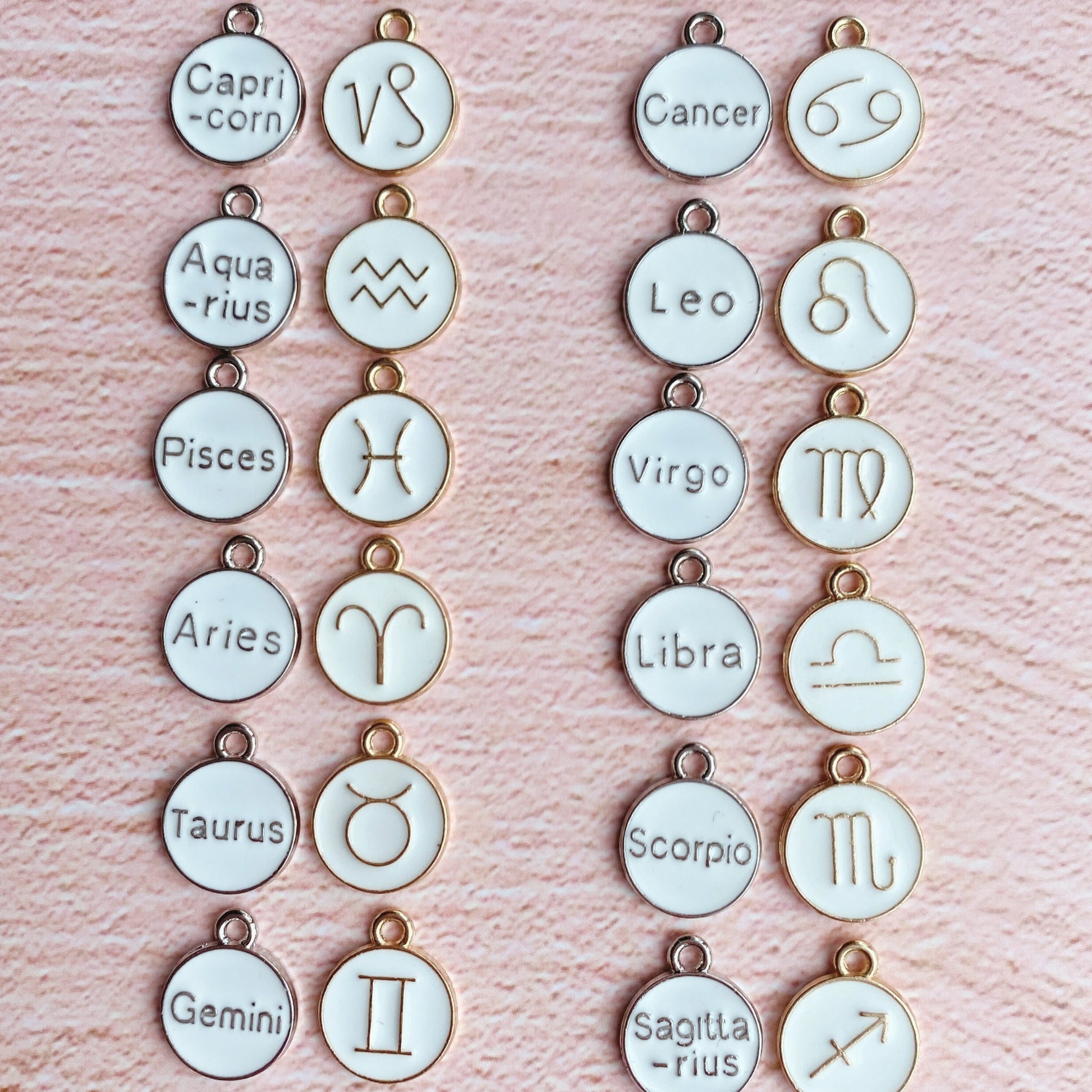Horoscope Watch Charm, Zodiac Signs Jewelry, Astrological Jewelry, Horoscopes