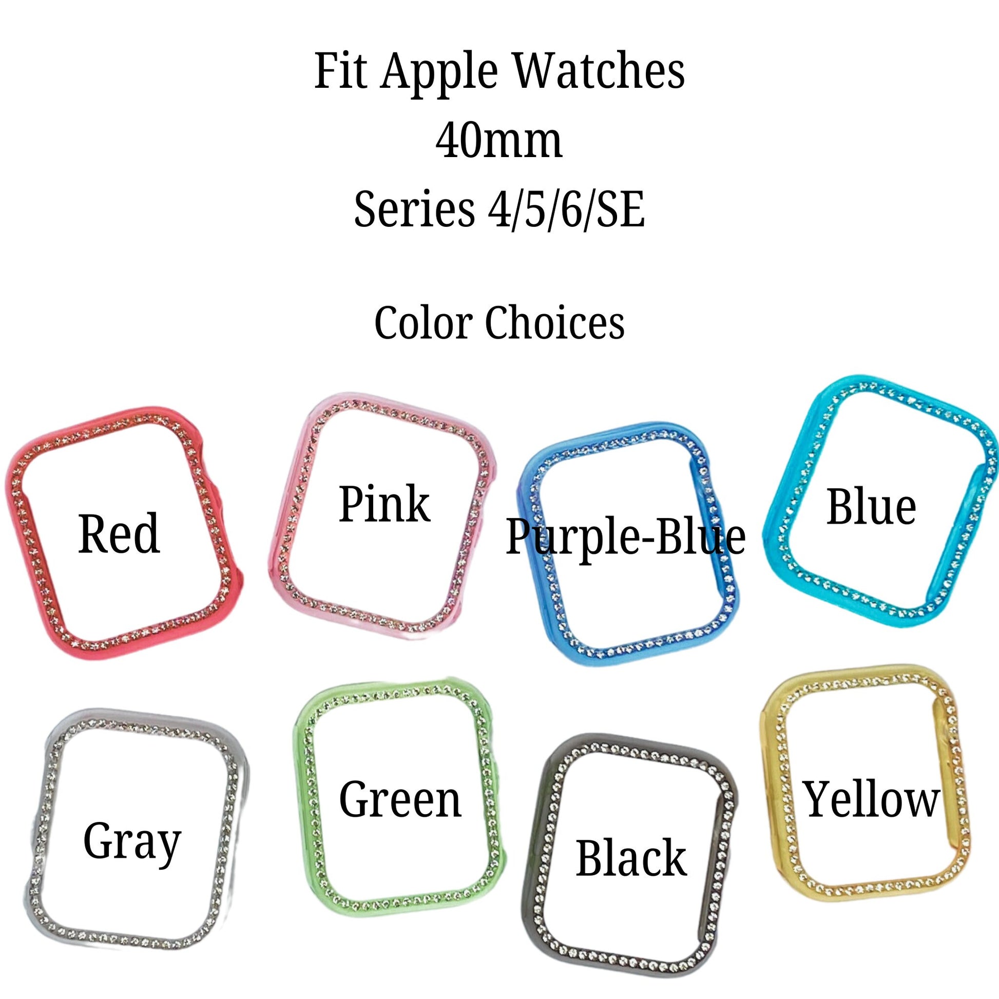 NEON Colored Apple Watch Face Protectors