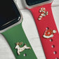 Christmas Watchband Charm, Christmas Watchband Jewelry, Silicone Band Charm, Apple Watchband, Samsung Galaxy Watchband, Fitbit