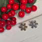 Snowflake Stud Watch Charm, Christmas Watchband Jewelry, Silicone Band Charm, Apple Watchband, Samsung Galaxy Watchband, Fitbit