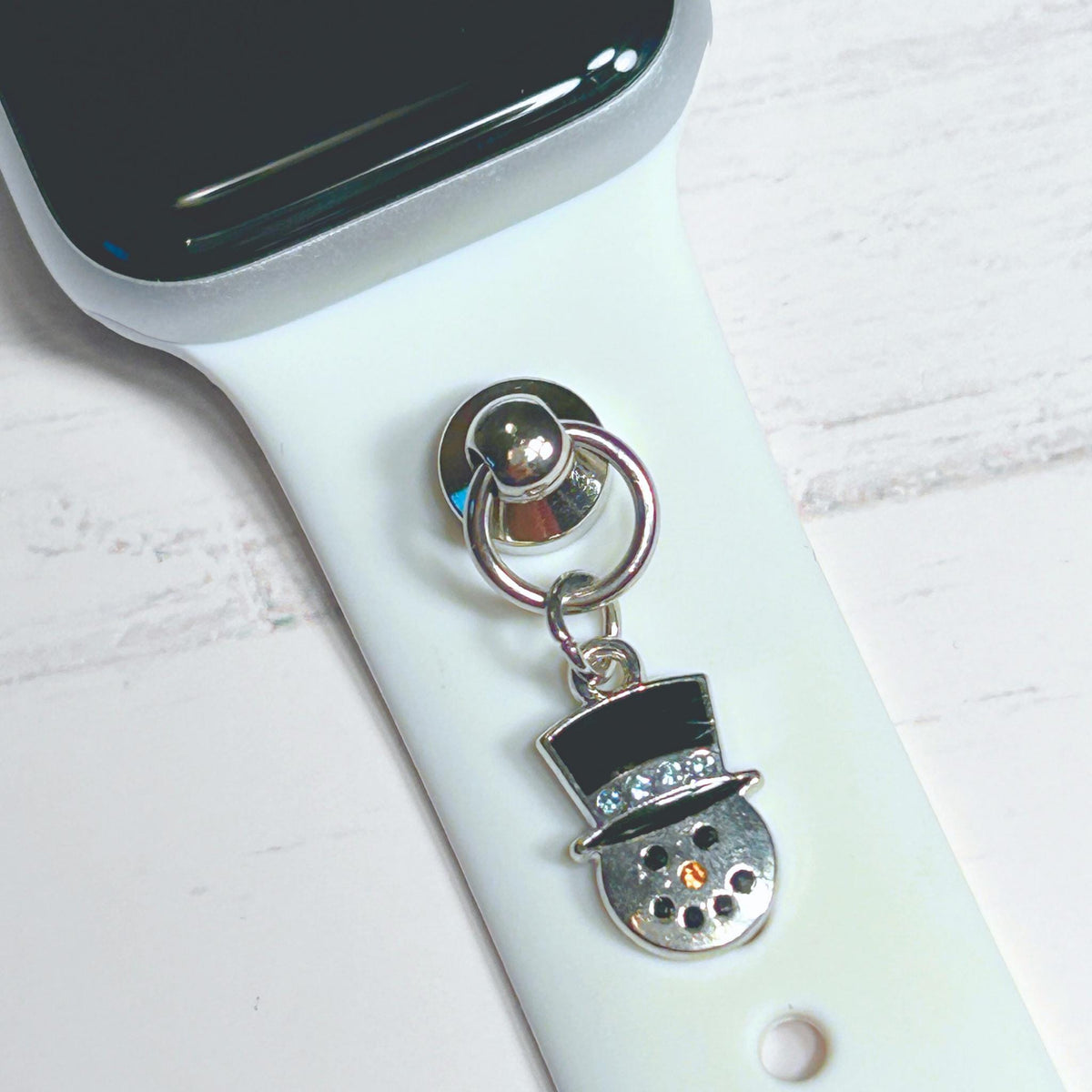 Christmas Watchband Charms SILVER PLATED, Watch Charms, Watchband Studs, Bars, Apple Watch Charms, Holiday Jewelry, Apple Watchbands
