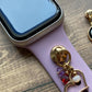 Valentines Watch Band Charms, Watchband Studs, Bars, Apple Watch Charms, Heart Charm, SmartWatch Charm, Galaxy Watchband Charms