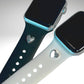 Metal Heart Stud Watch Charm, Watchband Jewelry, Silicone Band Charm, Apple Watchband, Samsung Galaxy Watchband, Fitbit, Heart Jewelry