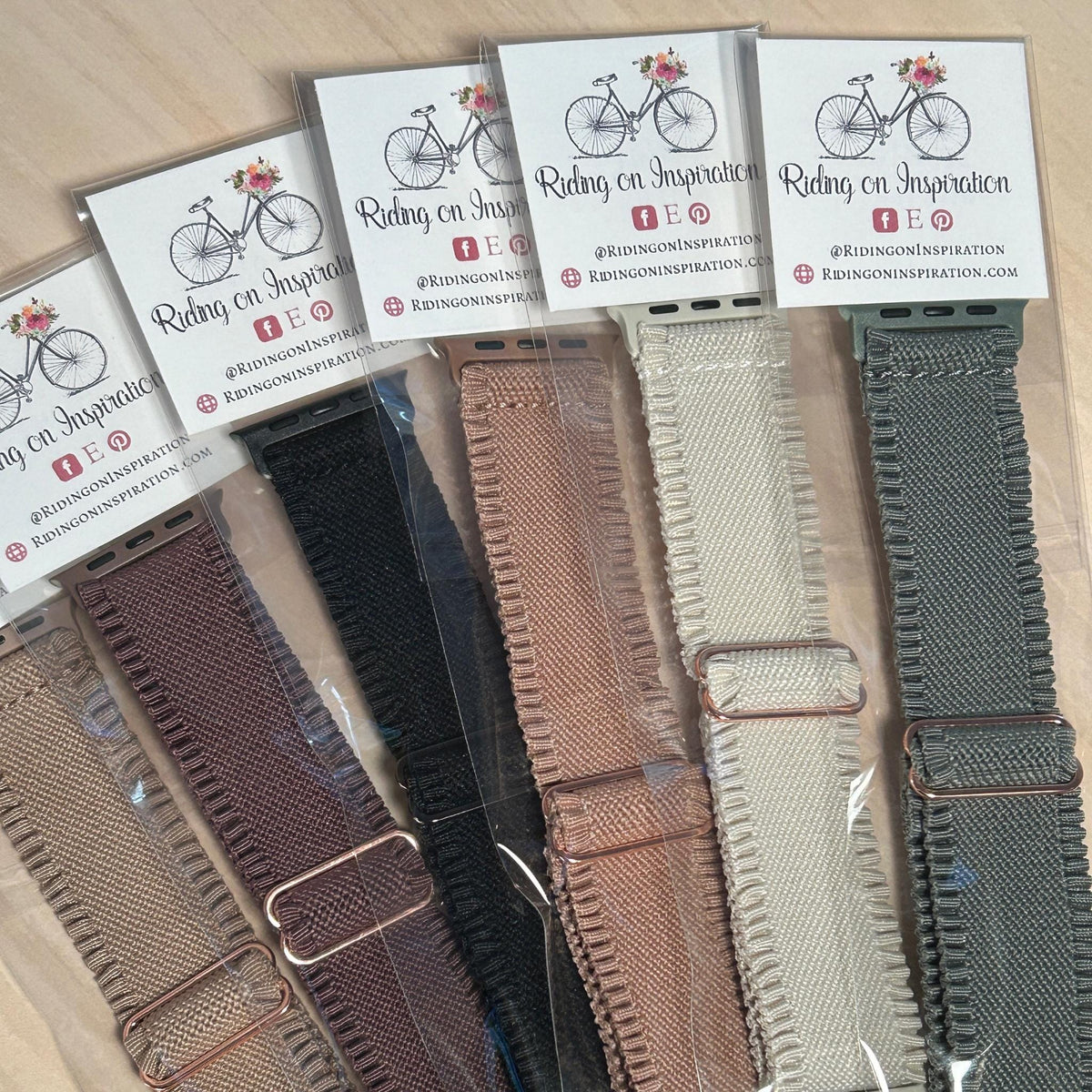 Stretch Ruffle Apple Watchbands - 38/40/41mm - Boho Chic Style