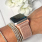Stretch Rhinestone/Elastic Apple Watchbands - 38/40/41mm - Boho Chic Style