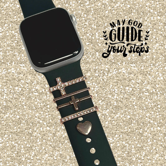 Cross Watchband Charms, Christian Watchband, Universal Charms, Apple Watch, Samsung Galaxy, FitBit