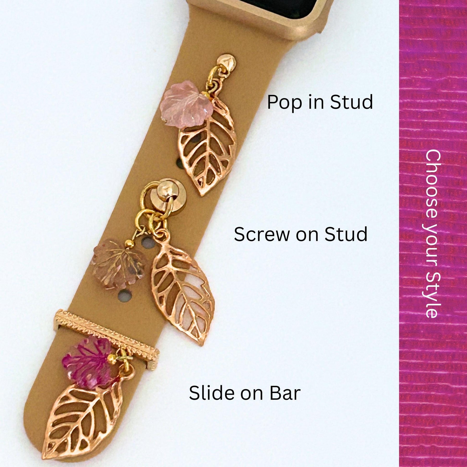 Fall Watch Band Charms, Universal Watchband Charms, Apple Watch, Samsung Galaxy, Fitbit