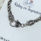 Antique Silver Plated Charm Bracelet