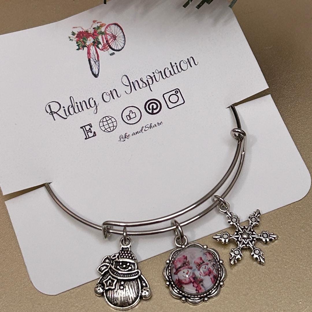 Snowman Charm Bracelet Christmas Gift