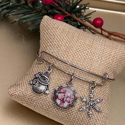 Snowman Charm Bracelet Christmas Gift
