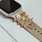 Floral/Butterfly Rhinestone Studded Watchband Charms, Set of 4
