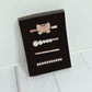 Rose Gold Pearl/Butterfly/Rhinestone Studded Watchband Charms, Set of 4