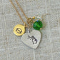Hand Stamped Michigan State Football, Basketball, Softball, Baseball, Volleyball Necklace, MSU Jewelry