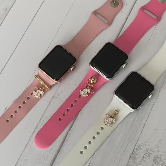Easter Watch Band Charms, Watchband Studs, Watchband Bars, Apple Watch Charms, Easter Jewelry, Easter Bunny, Apple Watchbands, Bunny Charms