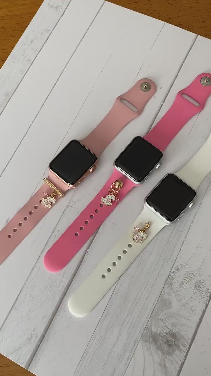 Easter Watch Band Charms, Watchband Studs, Watchband Bars, Apple Watch Charms, Easter Jewelry, Easter Bunny, Apple Watchbands, Bunny Charms