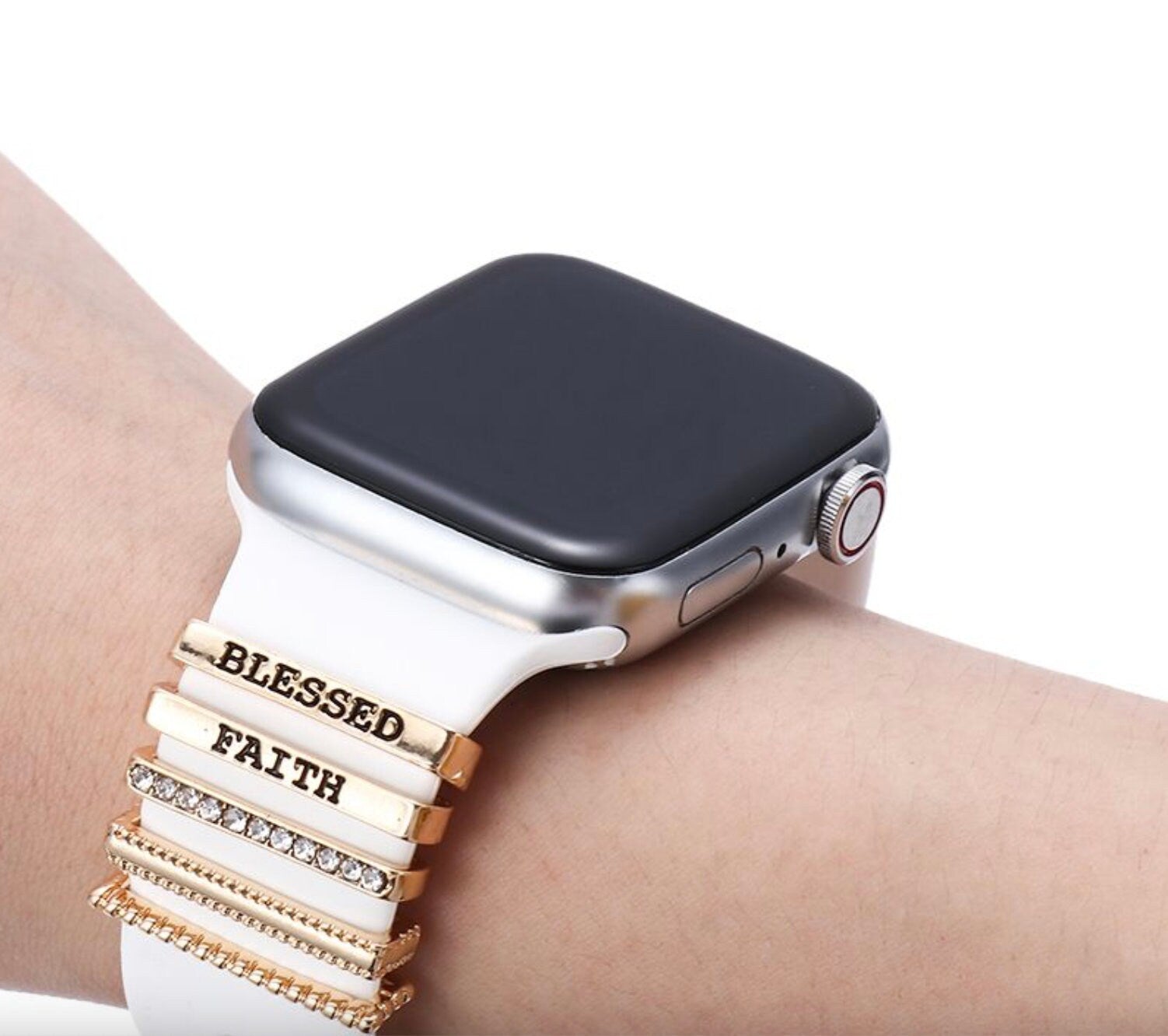 Stackable Watchband Charms, Watch Bars, Watch Band Accessories, Unique Gift, Gift for Mom, Apple Watch Jewelry, Watch Jewelry, Valentines