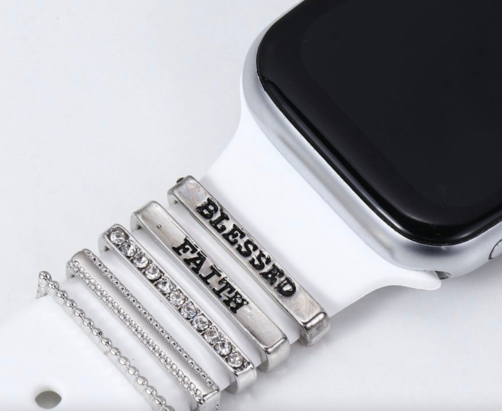 Stackable Watchband Charms, Watch Bars, Watch Band Accessories, Unique Gift, Gift for Mom, Apple Watch Jewelry, Watch Jewelry, Valentines