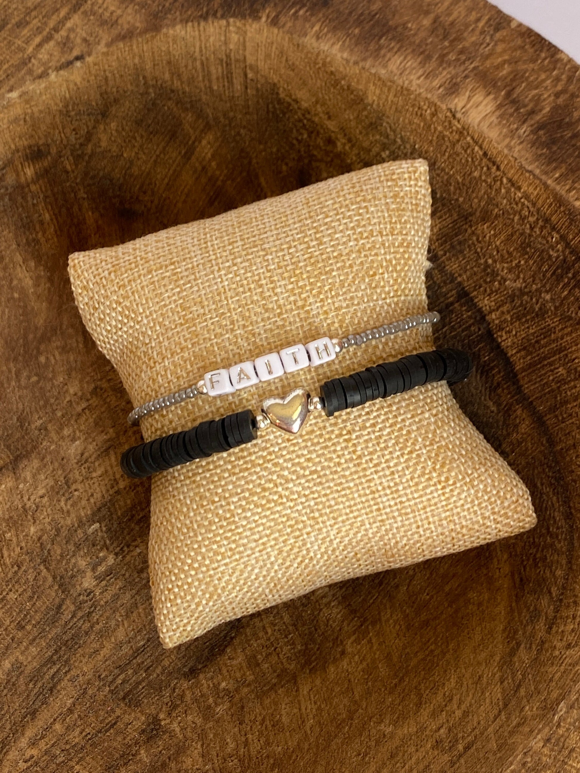 White, Yellow, Peach & Gold Heishi Bead Heart Bracelet -   Bracelets  handmade beaded, Beads bracelet design, Beaded bracelets