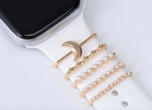 Stackable Watchband Charms, Watch Bars, Watch Band Accessories, Unique Gift, Gift for Mom, Apple Watch Jewelry, Watch Jewelry, Valentines