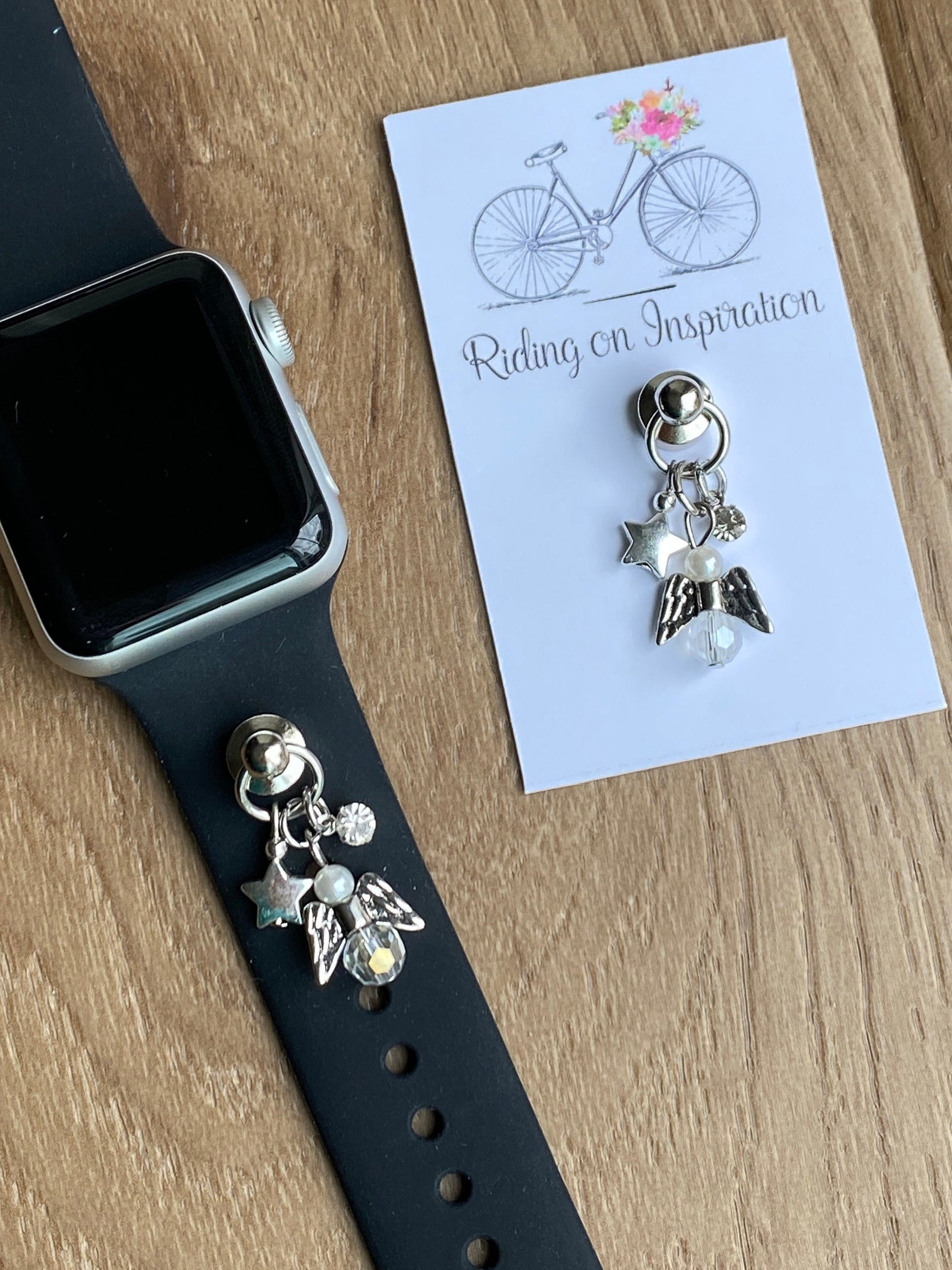 Angel Watchband Charms, Apple Watchband Charm, Personalized Jewelry, Custom Charm, Phone Case Charm, SmartWatch Charm, Womens Watchbands