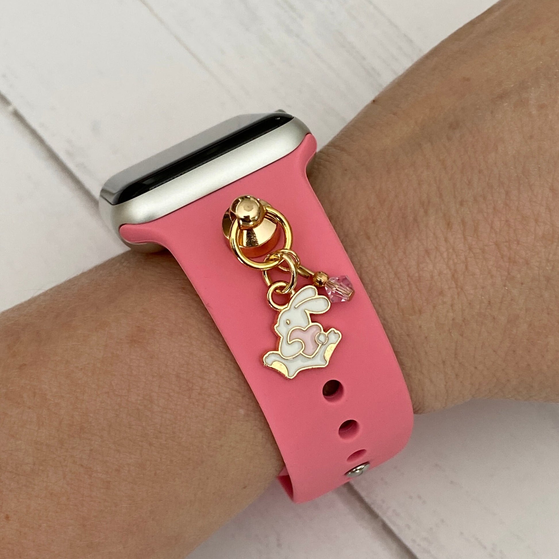 Easter Watch Band Charms, Watchband Studs, Watchband Bars, Apple Watch Charms, Easter Jewelry, Easter Bunny, Apple Watchbands, Bunny Charms