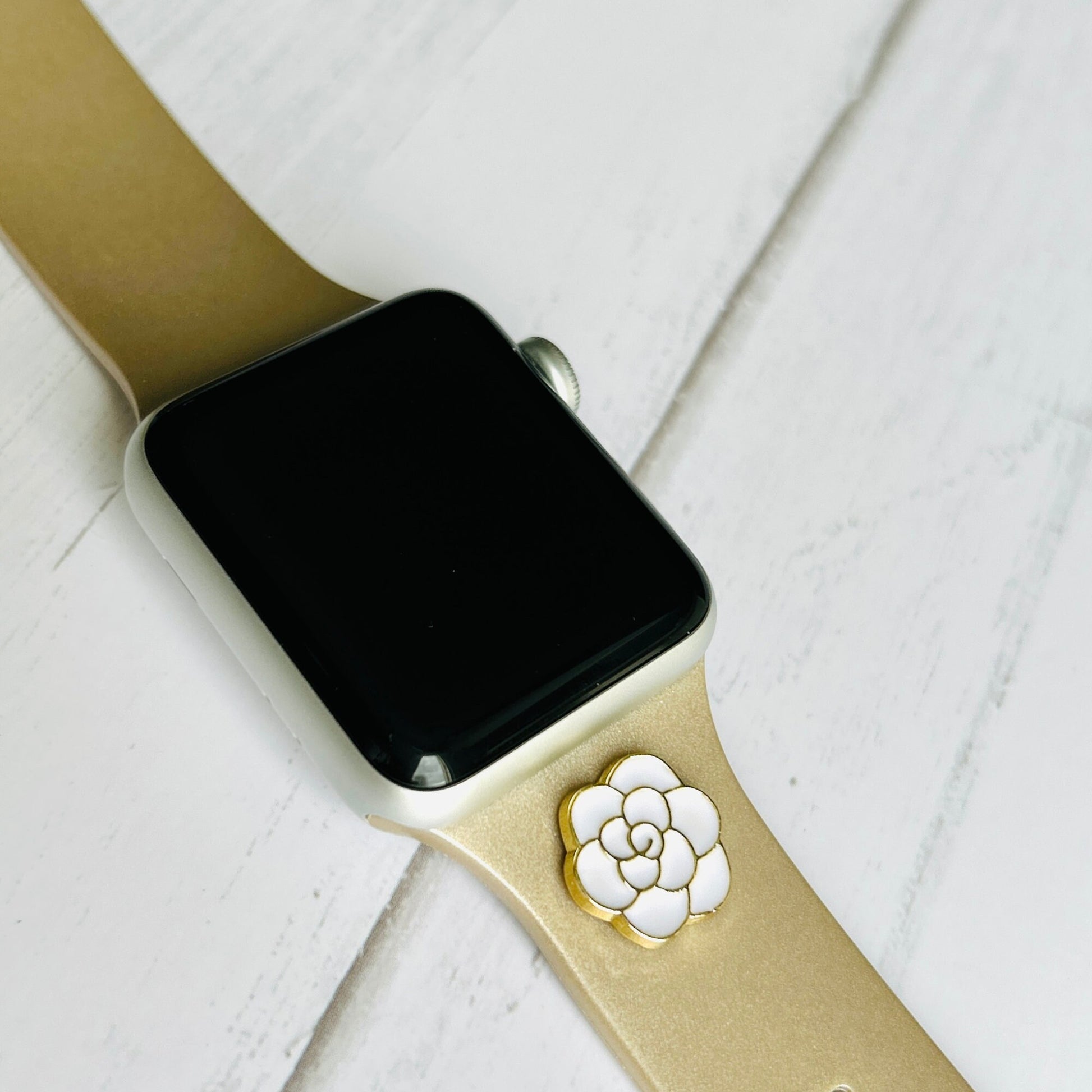 Watchband Studs, Apple Watchband Jewelry, Bow Jewelry, Classy Floral Watchband