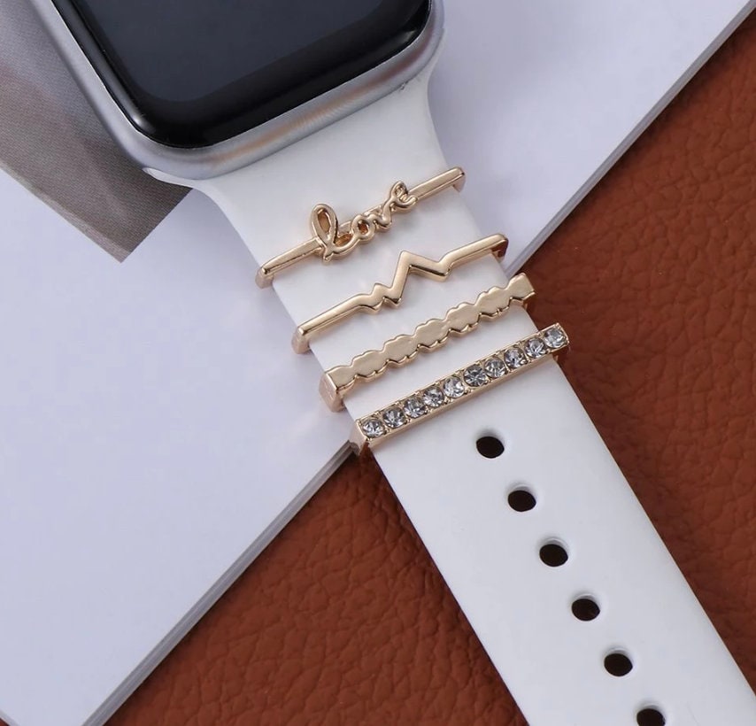 Love Stackable Watchband Charms, Watch Bars, Apple Watch Band Accessories, Gift for Mom, Apple Watch Jewelry, Watch Jewelry, Valentines