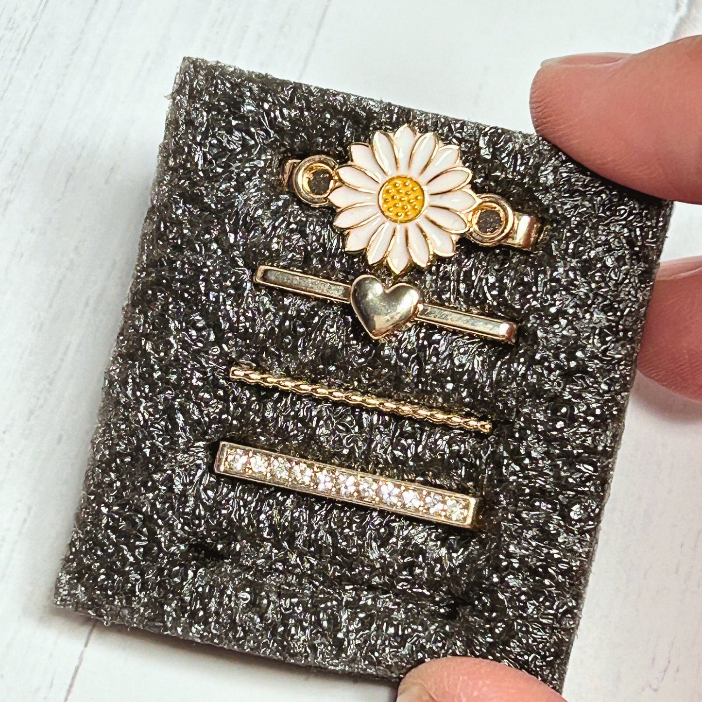Stackable Watchband Charms, Flower Watch Bars, Apple Watch Band Accessories, Gift, Watch Jewelry